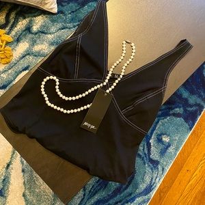 Nasty Gal Plunging Body Suit